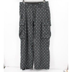 DC Pants Mens Large Exotex 10000 Y2K Snowboarding Cargo Pockets All Over Logo
